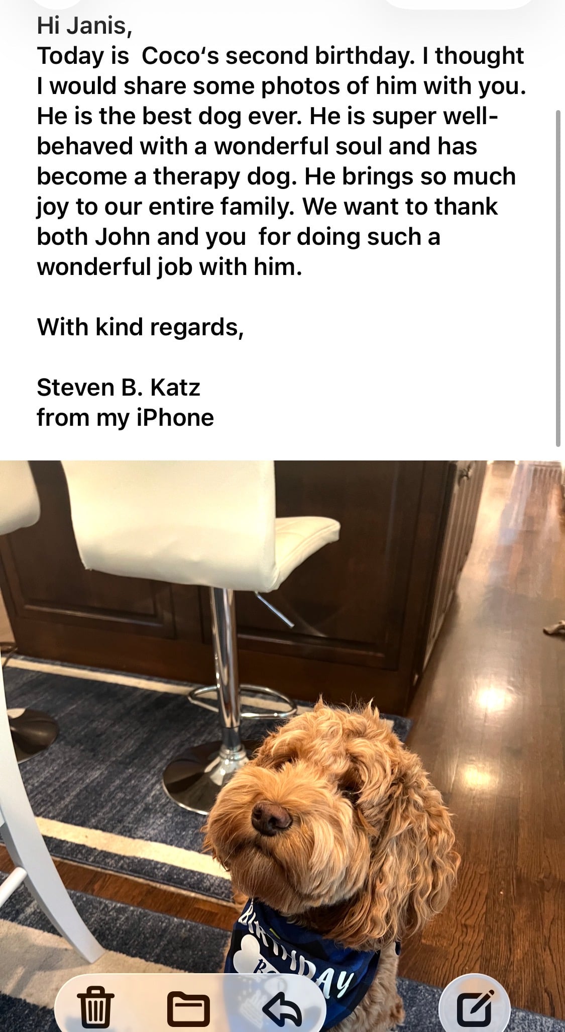 Best Life Labradoodles review therapy dog quality